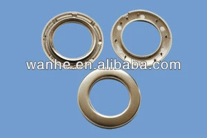 Plastic curtain eyelets and hooks for decortive pole, for window and for shower curtain