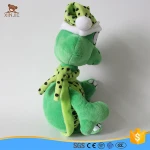 plush turtle mascot doll with hat and scarf