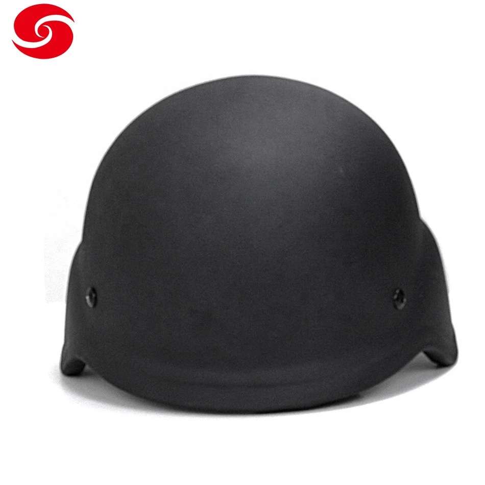 Police military supplies equipment black PAGST Aramid UHMPE tactical bullet proof helmet