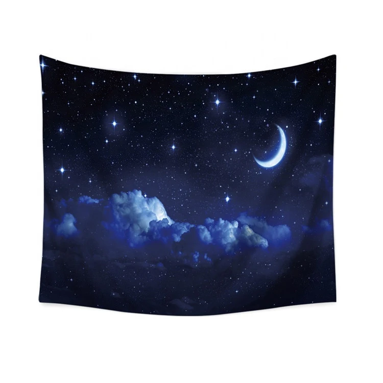 Polyester Starry Sky Nebula Planet Astronomy Themed Wall Picture Tapestries