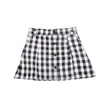 Popular baby girls clothes beautiful black and white gingham girls boutique skirt