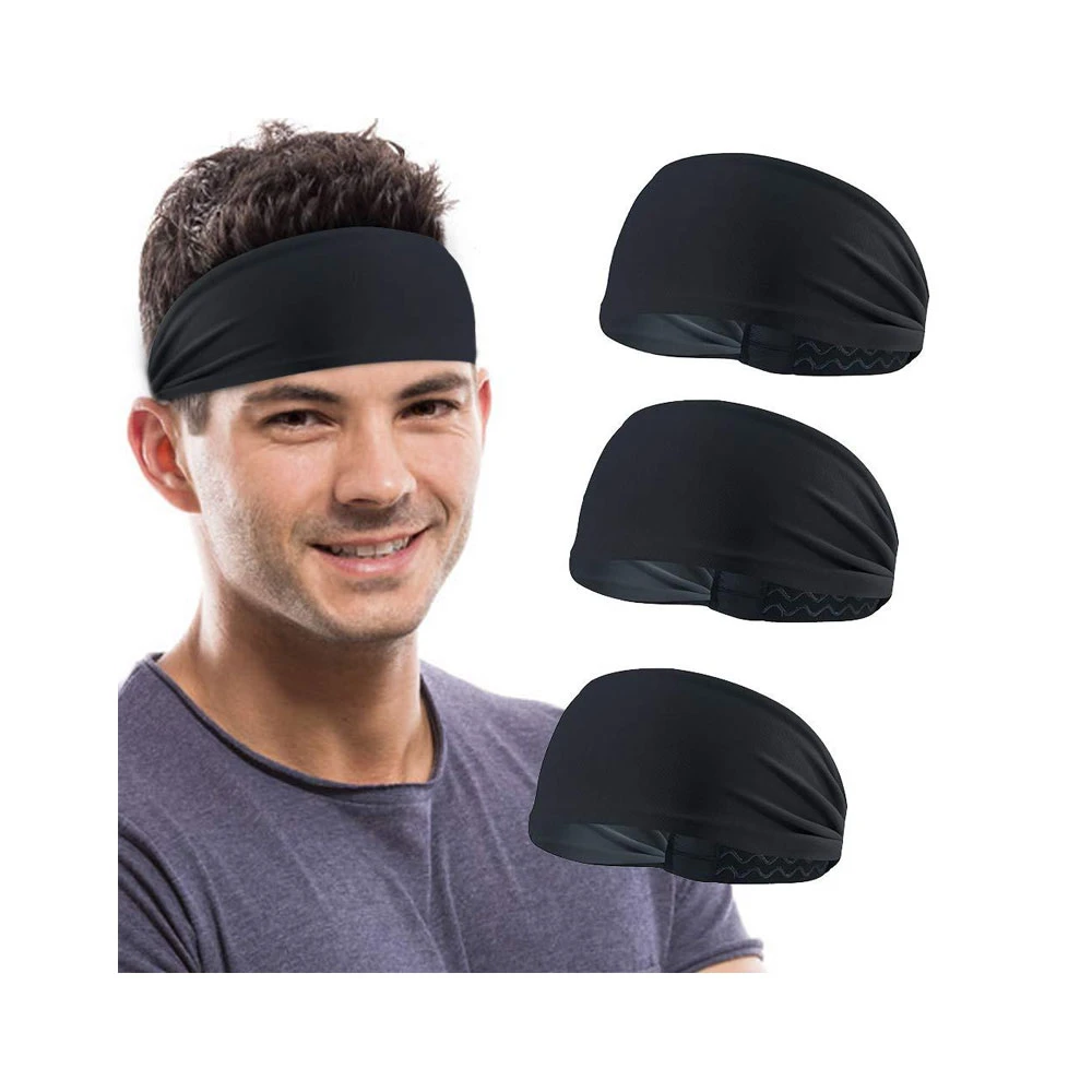 Popular sports hair band mens headband Yoga sweat absorbing headband elastic hair band new 2021