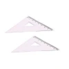 Popular wholesale cheap right angle triangle triangular plastic scale ruler protractor