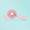 Portable Office/Travel Mini Usb Rechargeable Electric Handheld Fan Power Bank Air Fan Phone Stand Fan With Mirror