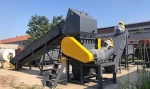 Portable plastic bottle crusher waste shredder hdpe plastic wash line