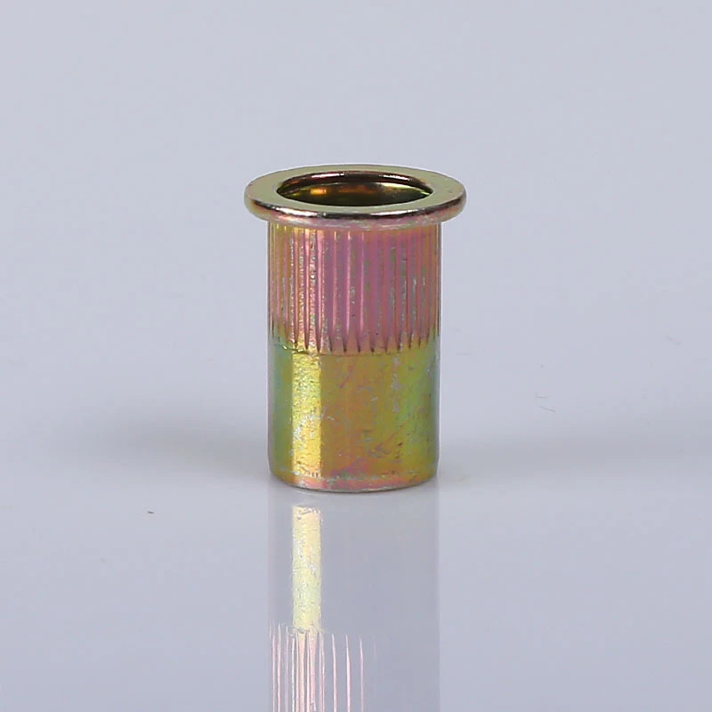 Pressure Threaded Inserts Flat Head Rivet Nut Steel Aluminium M3 M12 M8