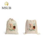 printable white color promotional bags drawing Bag shoulder Canvas Sublimation custom item
