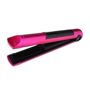 PRITECH Professional Custom Portable Cordless Flat Iron Private Label Usb Rechargeable Wireless Hair Straightener