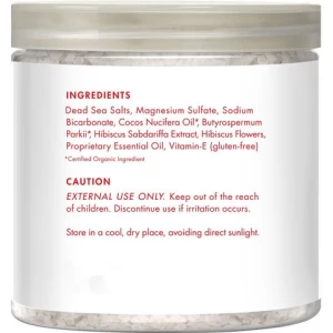 Private Label China Bath Salt With Hibiscus Flower And Dead Sea Salt