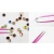 Import Pro Curved Straight Stainless Steel Tweezer For Eyelash Extensions Nail Art Rhinestones Picker Pink Nipper Makeup Tool Kits from China