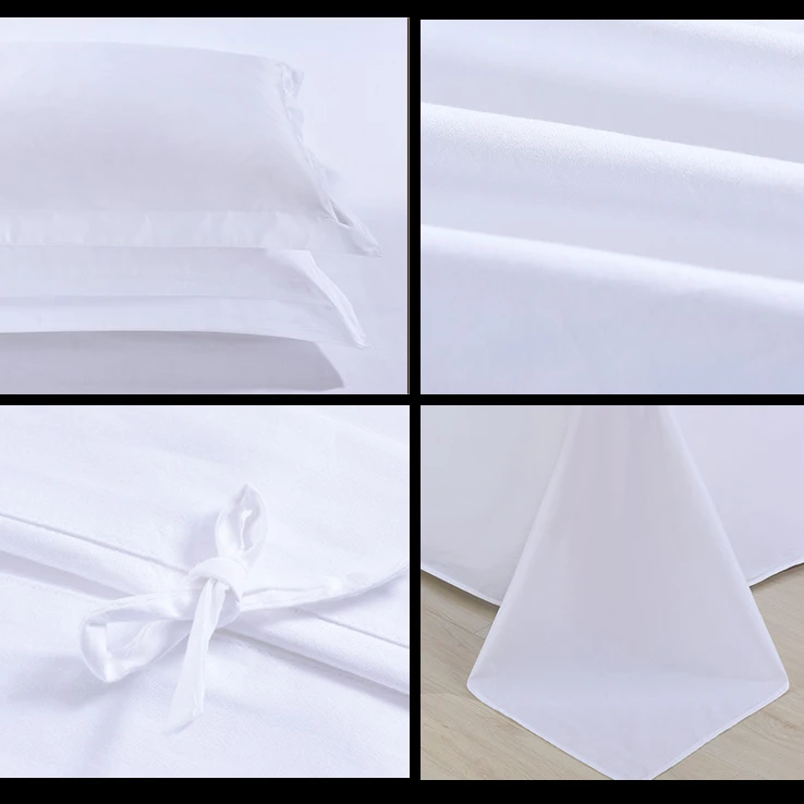 Professional factory customized cheap 100% hotel bed sheet linen