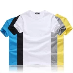 Promotional 100% Cotton white Round Neck blank T Shirt