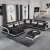 Import Promotional Top Grain Leather Leisure Living Room Sofas Couch Furniture Set from China