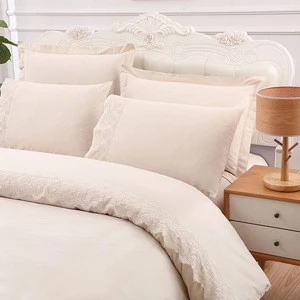 Pure Color Quilt Bedding Set Cotton With Pillow