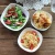 Import Pure white ceramic hotel tableware deep bowl creative vegetables salad bowl edges deep from China