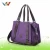 Import purple soft fashion nylon tote bag from China