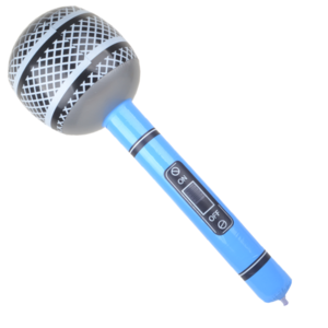 PVC inflatable instrument 65cm children inflatable toys, inflatable microphone