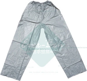 PVC Rainsuit 016 PVC Heavy Duty Bicycle Rain Jacket Strong Reusable Rain Gear Grey PVC waterproof rain pants