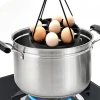 Quality Rack Silicone Bakeware Egg Steamer kitchenware Silicone egg steamer rack for Pot Accessories