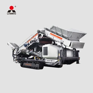 Quarry project 500t/h mobile crusher plant stone rock