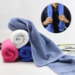 Quick dry with bag cooling custom logo printing embroidery microfiber sport towel