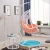 Import Rattan White Hanging Chair For Hotel Living Room from China