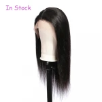 Real virgin brazilian human hair lace front wig,straight lace front wigs human hair wigs for black women