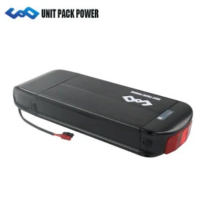 Rear rack rechargeable 18650 e bike lithium ion 36v 17.5ah electric bicycle battery with charger