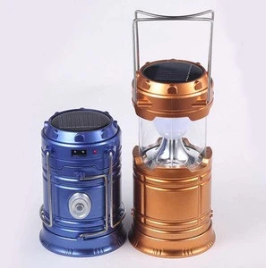 Rechargeable Portable Outdoor Led Solar Camping Lantern with Solar