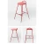 Import Red High Stools Bar Chairs Modern Metal Bar Stool High Leg Chair Home from China