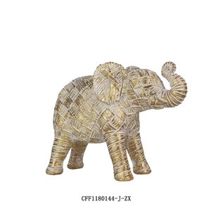 Resin Decorative Animal Sculpture Elephant Statues For Home Gifts Ornaments