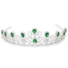 Retro Crystal Crown Queen bridal wedding hair accessories big white crystal tiara Baroque crowns