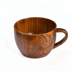 Retro Wooden tea cup coffee cup mugs wholesale
