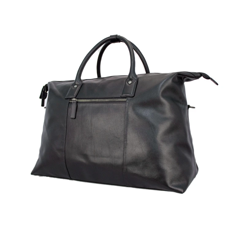 Roneer 2021 genuine leather OEM large capacity handbag fashion men&#x27;s leather travel duffel bag
