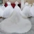 Import Round neckline short sleeves applique embroidery ball gown with sequins material wedding dress from China