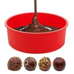 Round Shape Stampi Silicone Chocolates Pastry Art Pan Bakeware Cake Tools Stampi in Silicone