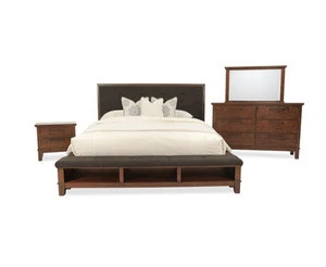 Royal luxury wood bedroom hotel furniture set