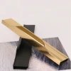 Royen Gold Black Hidden Cabinet Pulls Aluminum Alloy Kitchen Cupboard Handles Drawer Knobs Furniture Handle Bedroom Hardware