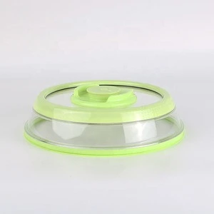 Safety vacuum transparent color hover plastic food cover