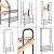 Import SAJV-012-03 for Home Office Entryway Bedroom Metal Black Commercial Grade Clothes Hanging Rack with 6 Hooks Coat Rack from China