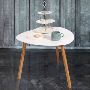 scandinavian Wood triangle side table Living Furniture