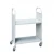 School library metal file trolley Bookstore dedicated 3 levels silent book cart with wheels