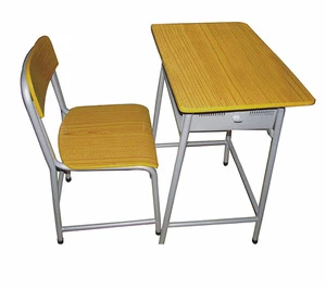 School single desk and chair for child