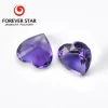 Semi-precious Heart shape good quality 7*7mm Brazil Amethyst Stone Price