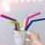 Import Silicone Drinking Straws and 2pcs Cleaning Brushes Drink Tools Reusable stainless Silicon Straw For Home Bar Accessories from China