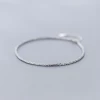 Simple Elegant Silver 925 Sterling Mesh Chain Anklet Jewelry Wholesale