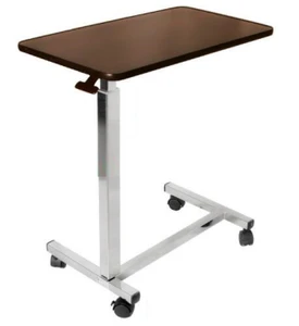 Simple mobile lift hospital overbed table computer table