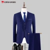 Slim Fit Men Wedding Suit Single Breasted Mens Slim Fit Suit 3 Pieces Blazer+Pants+Vest Set Business Formal MenS Top