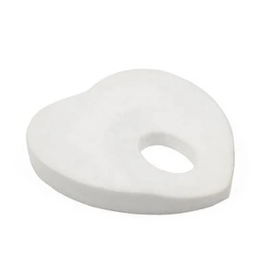 Small Custom Organic Cotton Anti Roll Sleep Nursing Memory Foam Flat Head Shape Support baby pillow case Manufacturer For Newbor