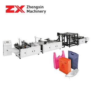 small environmental high quality non-woven bag making machine with online handle